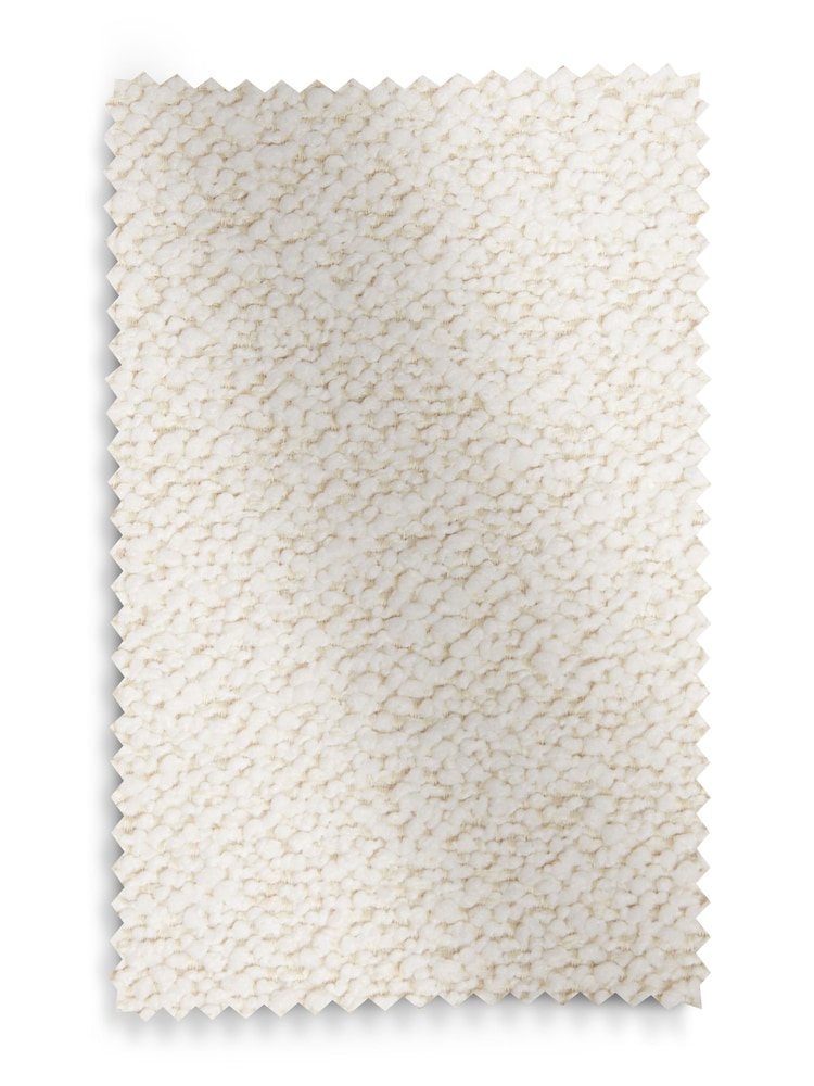 Soft Cosy Boucle Ivory Natural Bow Single Bed Frame - Image 7 of 7
