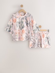 Peach Pink Kew Collection Cosy Short Set Pyjamas - Image 1 of 3