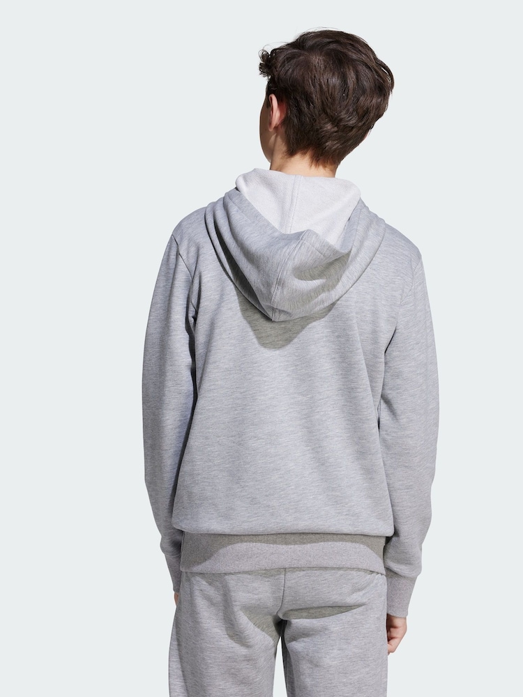 adidas Grey Essentials Hoodie - Image 2 of 5