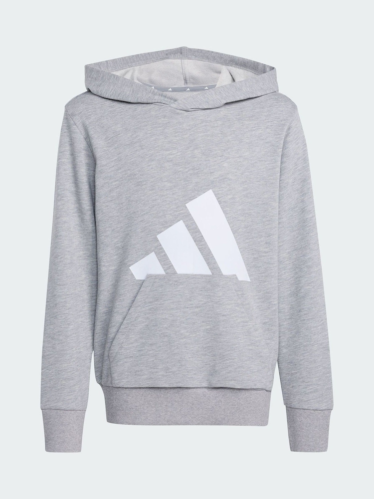 adidas Grey Essentials Hoodie - Image 5 of 5