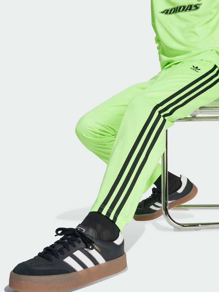 adidas Originals Green Adicolor Firebird Tracksuit Bottoms - Image 2 of 4