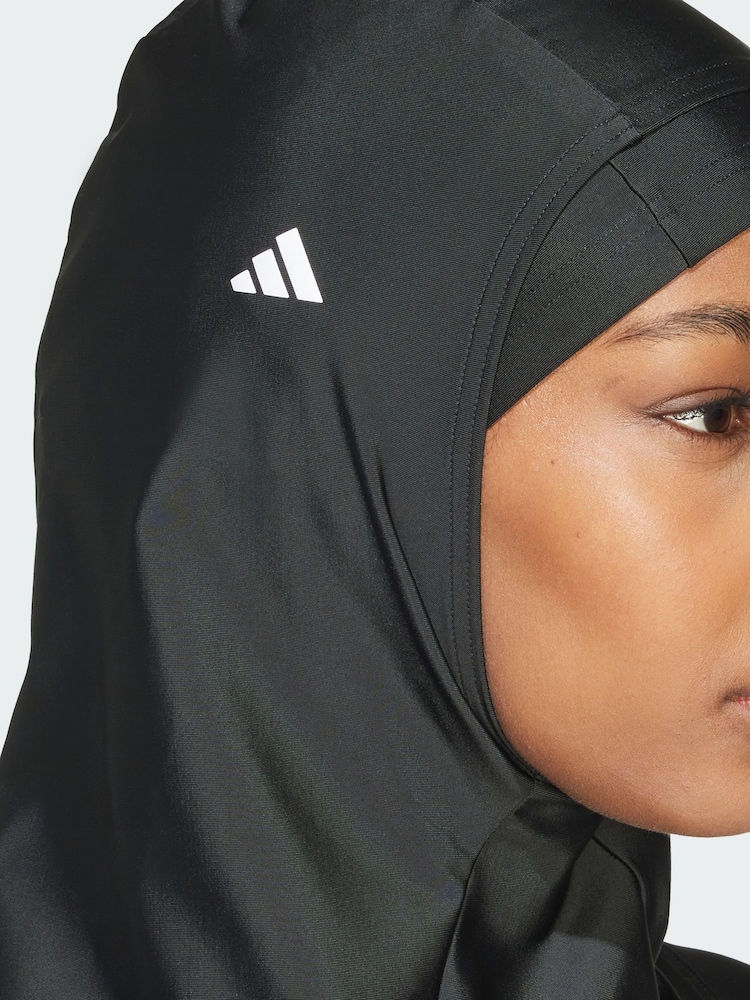 adidas 3-Stripes Swim Hijab - صورة 2 من 5 adidas 3-Stripes Swim Hijab - صورة 2 من 5