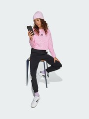 adidas Pink Future Icons Cropped Sweatshirt - Image 1 of 5