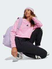 adidas Pink Future Icons Cropped Sweatshirt - Image 2 of 5