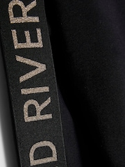 River Island Black Hooded Waistband Hoodie & Joggers Set - Image 5 of 5