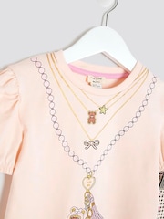 River Island Pink Necklace T-Shirt and Leggings Set - Image 3 of 5