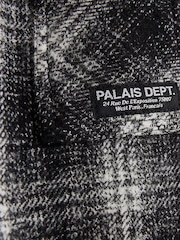 River Island Black Mono Check Shacket & T-Shirt Set - Image 6 of 7
