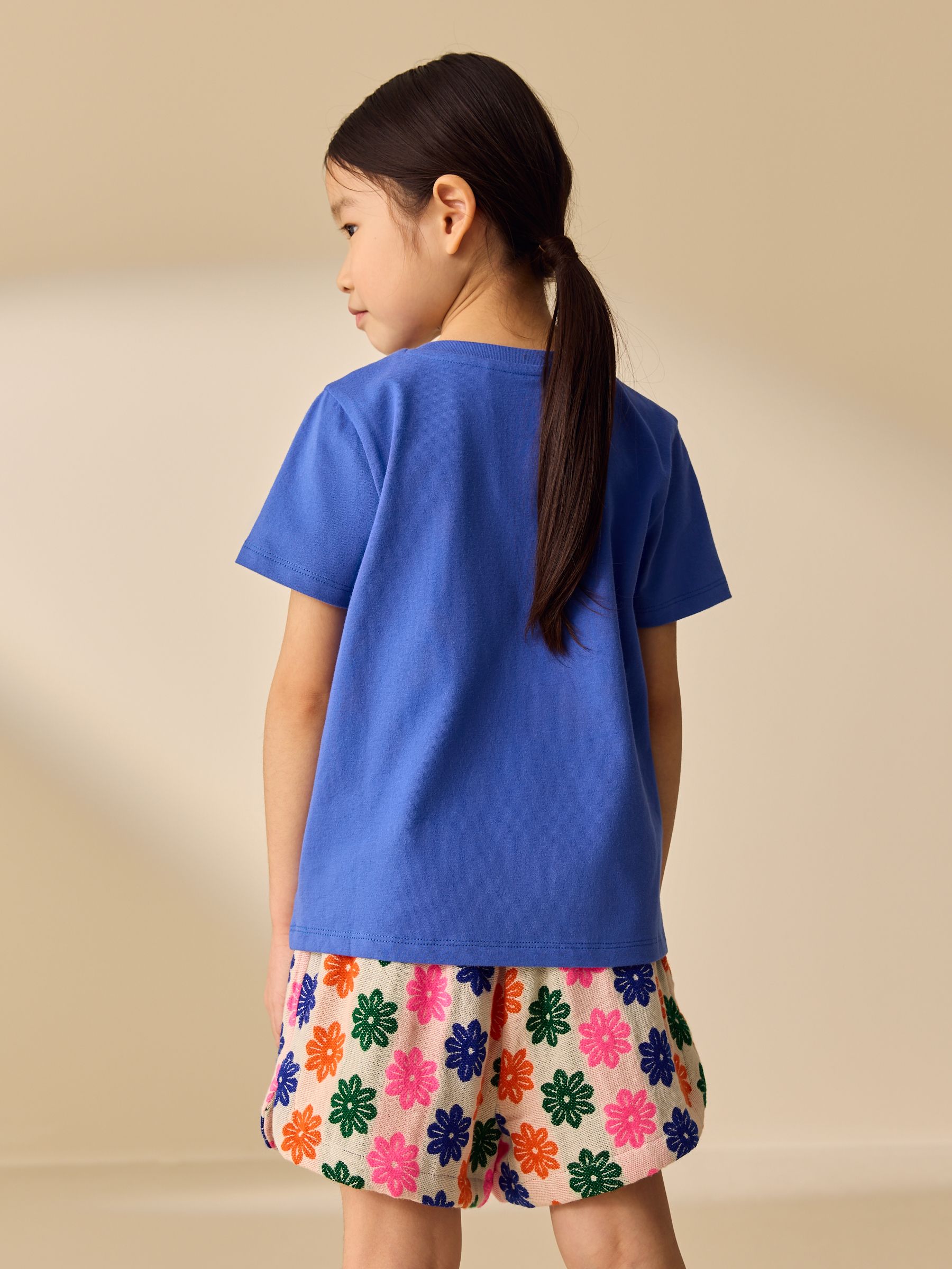 Buy Multicoloured Flower Pullon Jacquard Shorts (3-16yrs) from