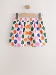 Multicoloured Flower Pullon Jacquard Shorts (3-16yrs) - Image 5 of 8