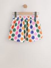 Multicoloured Flower Pullon Jacquard Shorts (3-16yrs) - Image 6 of 8