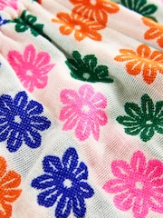 Multicoloured Flower Pullon Jacquard Shorts (3-16yrs) - Image 7 of 8
