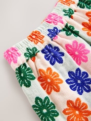 Multicoloured Flower Pullon Jacquard Shorts (3-16yrs) - Image 8 of 8