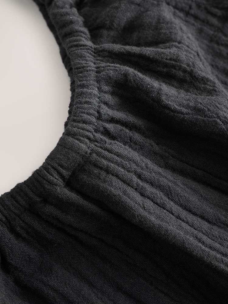 Black Textured Playsuit (3-16yrs) - Image 7 of 7