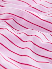 Roz/Roșu Dungi - Pantaloni scurți cu garnitură croșetată (3-16ani) - Imaginea 3 din 4