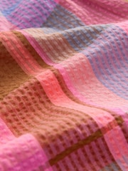 Pink/ Blue Multicolour Check Strappy Playsuit (3-16yrs) - Image 7 of 8