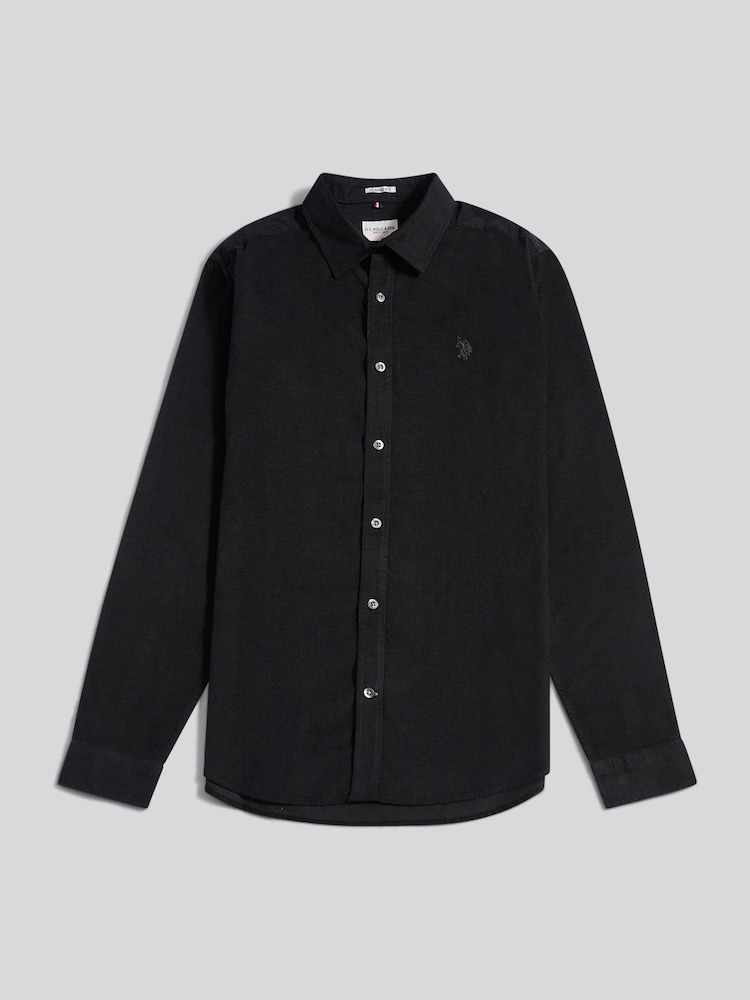 U.S. Polo Assn. Black Textured Corduroy Shirt - Image 1 of 4