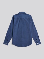 U.S. Polo Assn. Blue Brushed Dobby Shirt - Image 2 of 4