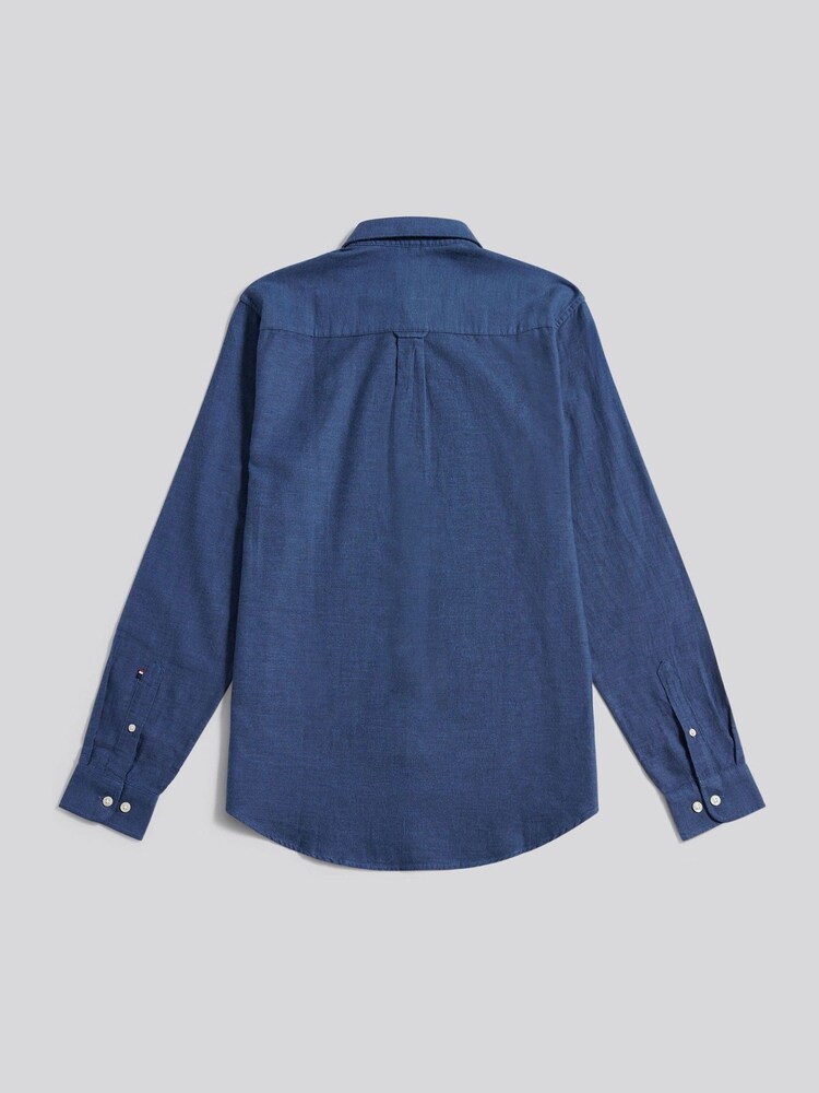 U.S. Polo Assn. Blue Brushed Dobby Shirt - Image 2 of 4