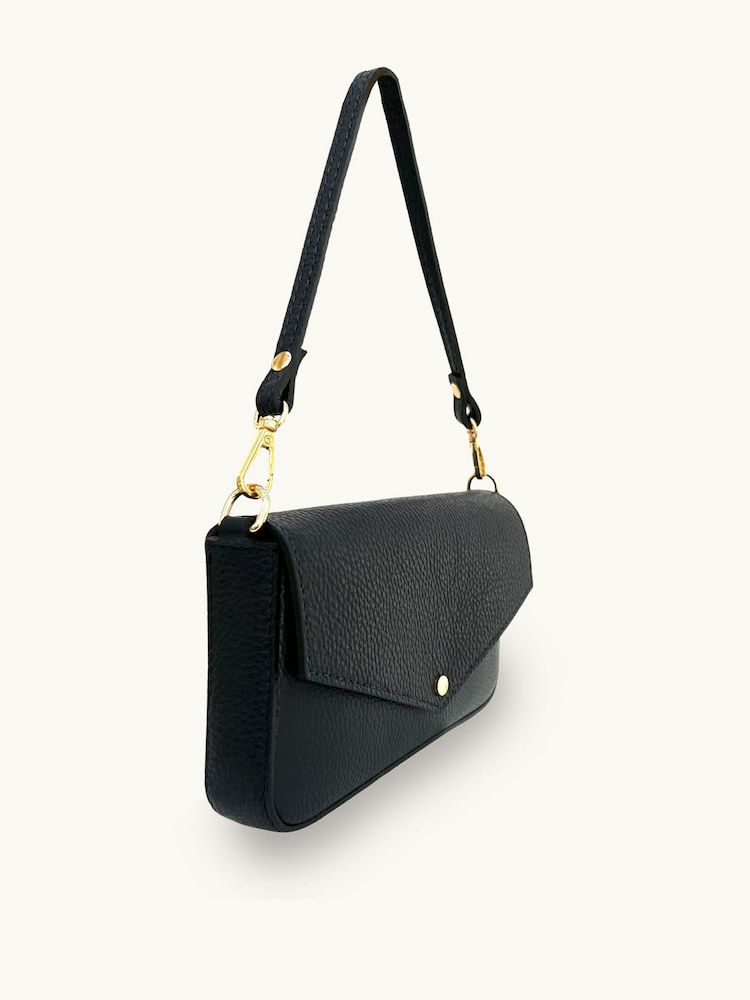 črna - Apatchy The Munro Leather Shoulder Bag - Slika 5 iz 5 črna - Apatchy The Munro Leather Shoulder Bag - Slika 5 iz 5