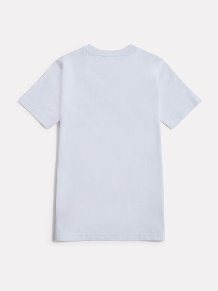 New Balance White Jersey Stacked Logo T-Shirt - Image 2 of 3