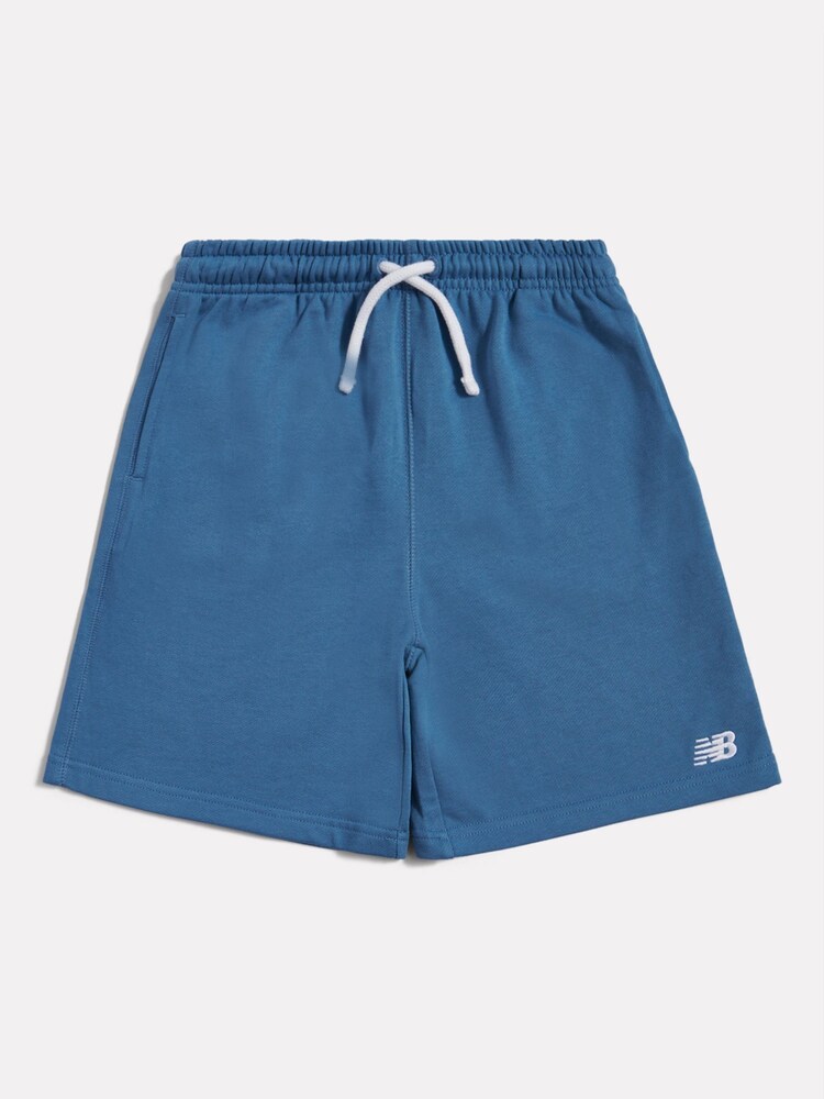 New Balance Blue French Terry Small Logo Shorts - Image 1 of 3