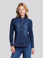 U.S. Polo Assn. Blue Denim Shirt - Image 1 of 8