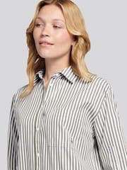 U.S. Polo Assn. Green Cotton Poplin Loose Fit Stripe Shirt - Image 2 of 9