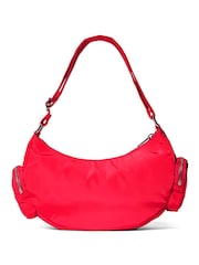 Victoria's Secret Pink Bright Vermillion Red Multi-Pocket Shoulder Bag - Image 3 of 4
