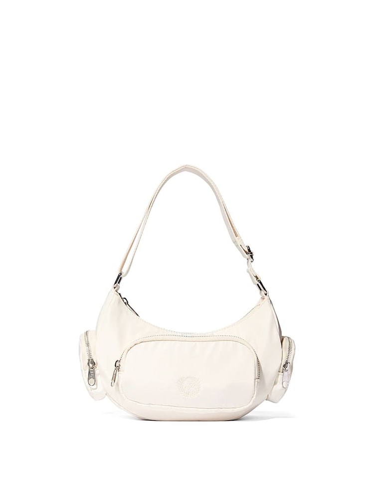 Victoria's Secret Pink Winter White Multi-Pocket Shoulder Bag - Image 2 of 4