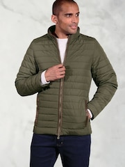 Brook Taverner Green Quilted Puffer Jacket - Image 1 of 3