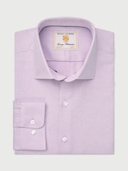 Brook Taverner Purple Dobby Shirt - Image 2 of 3