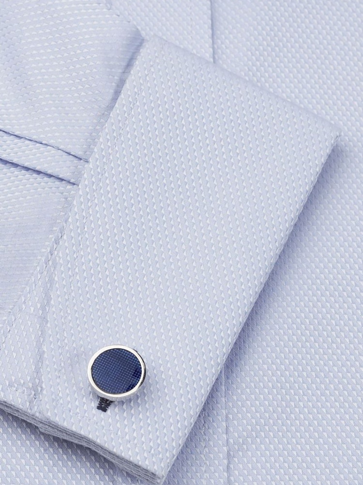 Brook Taverner Blue Single Cuff Shirt - Image 5 of 5