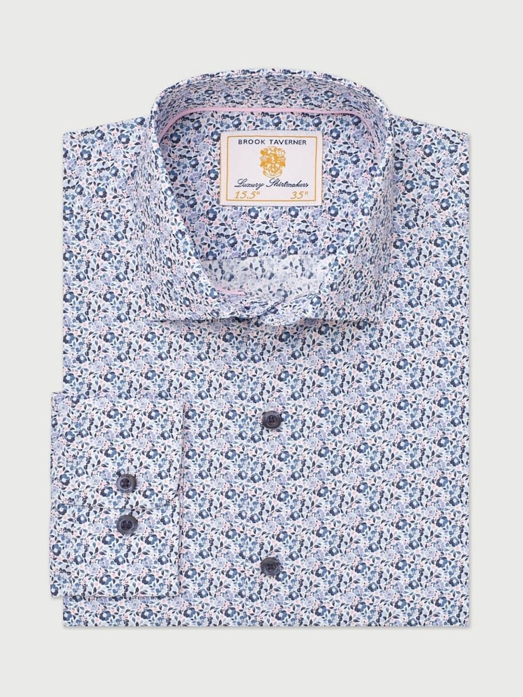 Brook Taverner Blue Floral Shirt - Image 1 of 3