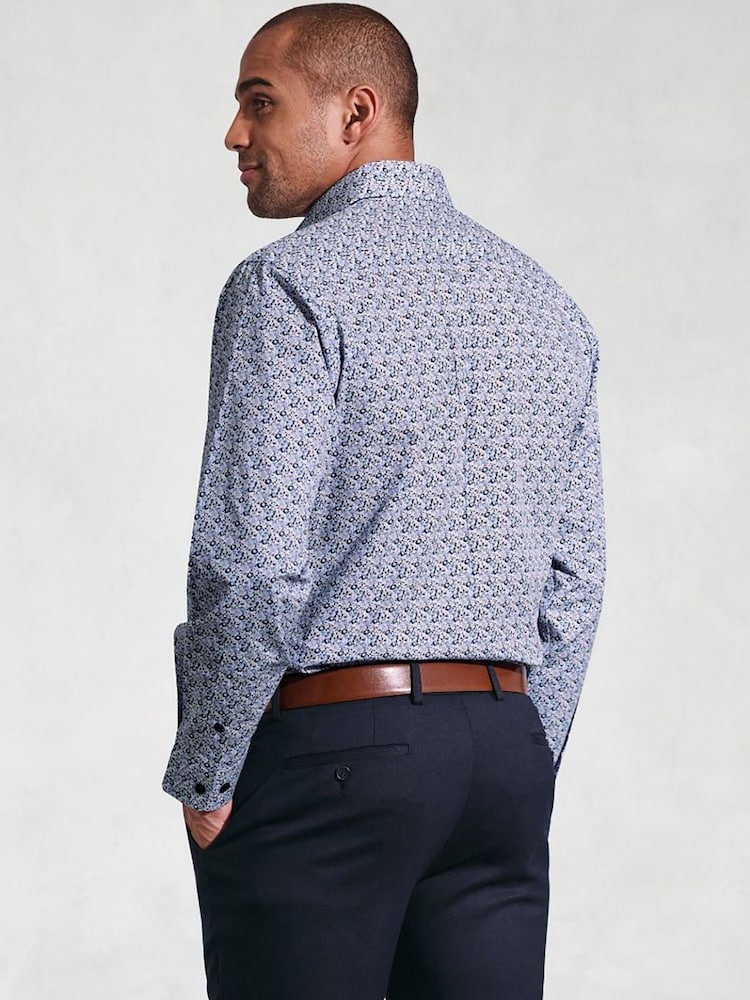 Brook Taverner Blue Floral Shirt - Image 3 of 3