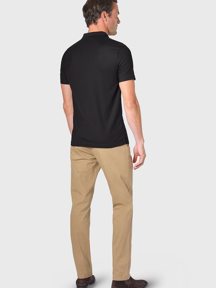 Brook Taverner Black Polo Shirt - Image 2 of 3 Brook Taverner Black Polo Shirt - Image 2 of 3