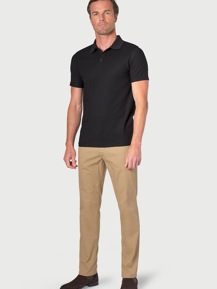 Brook Taverner Black Polo Shirt - Image 3 of 3 Brook Taverner Black Polo Shirt - Image 3 of 3