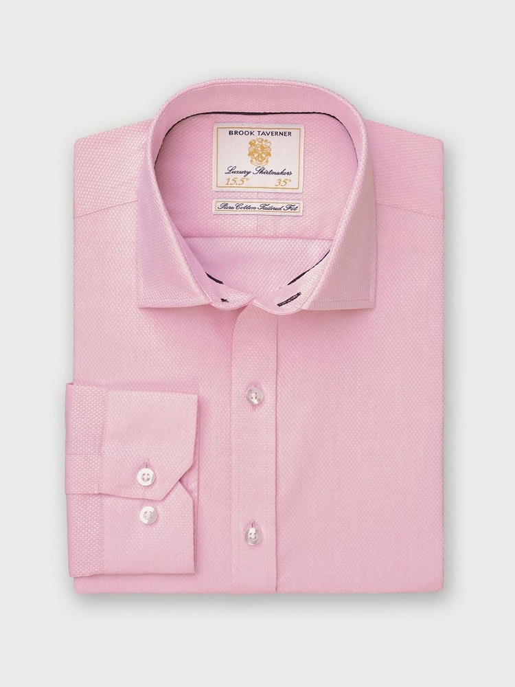 Brook Taverner Pink Single Cuff Shirt - Image 6 of 6