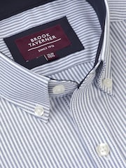 Brook Taverner Blue Stretch Oxford Cotton Shirt - Image 2 of 3
