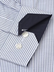 Brook Taverner Blue Stretch Oxford Cotton Shirt - Image 3 of 3