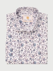 Brook Taverner Pink Ornate Floral Print Occasion Shirt - Image 3 of 5