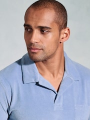 Brook Taverner Cotton Rich Terry Towelling Polo Shirt - صورة 3 من 3