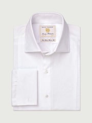 Brook Taverner White Marcella Front Double Cuff Cotton Dress Shirt - Image 1 of 2