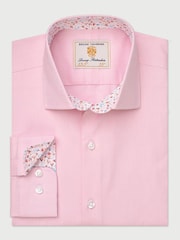 Brook Taverner Herringbone Stretch Cotton Shirt - Slika 1 iz 2