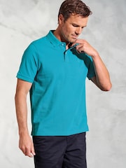 Brook Taverner Pure Cotton Pique Polo Shirt - صورة 1 من 4
