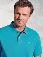 Brook Taverner Pure Cotton Pique Polo Shirt - صورة 3 من 4