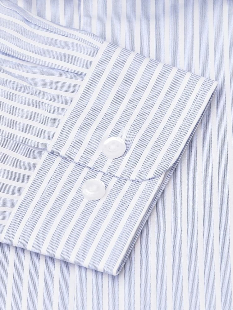 Brook Taverner Blue Stripe Shirt - Image 2 of 2 Brook Taverner Blue Stripe Shirt - Image 2 of 2
