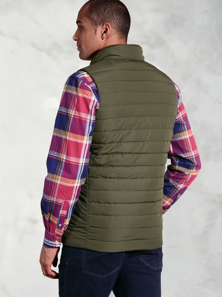 Brook Taverner Green Quilted Puffer Gilet - Image 2 of 4