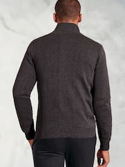 Brook Taverner Grey Zip Through Cardigan - Image 2 of 3