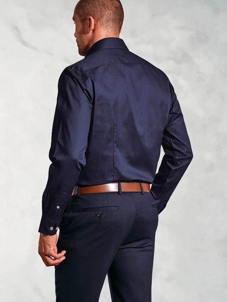 Brook Taverner Blue Double Cuff Shirt - Image 1 of 5 Brook Taverner Blue Double Cuff Shirt - Image 1 of 5