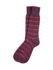 Celtic & Co. Ladies Merino Cotton Striped Socks - Image 1 of 3